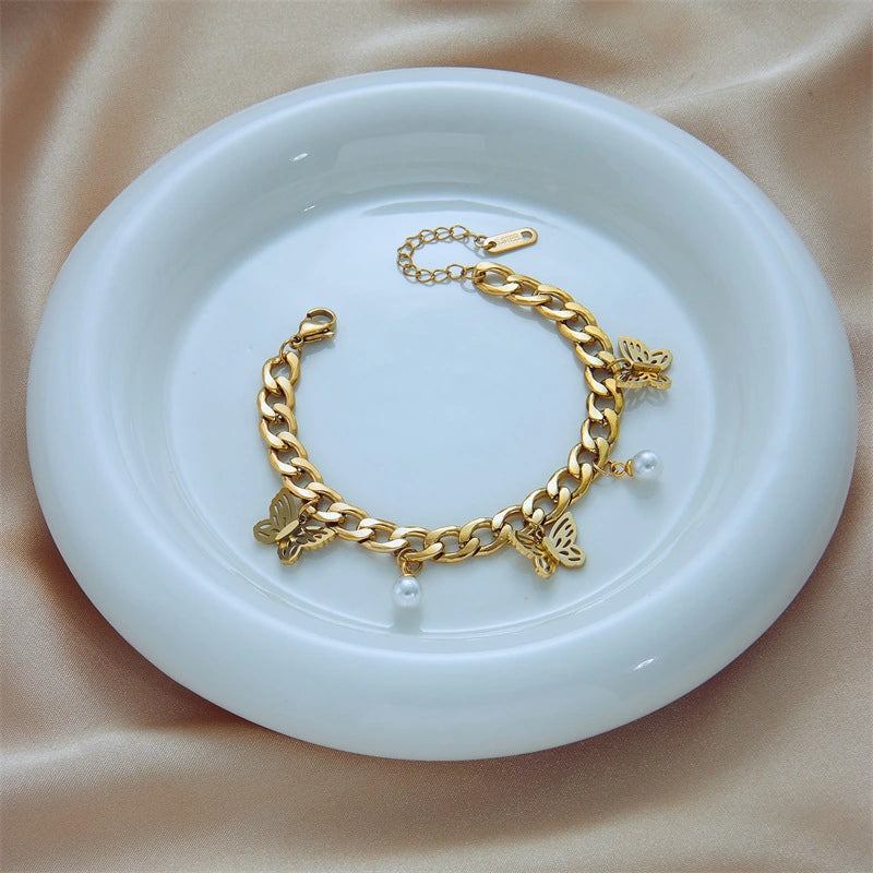 Bratara - Butterfly Charm - RAFINI