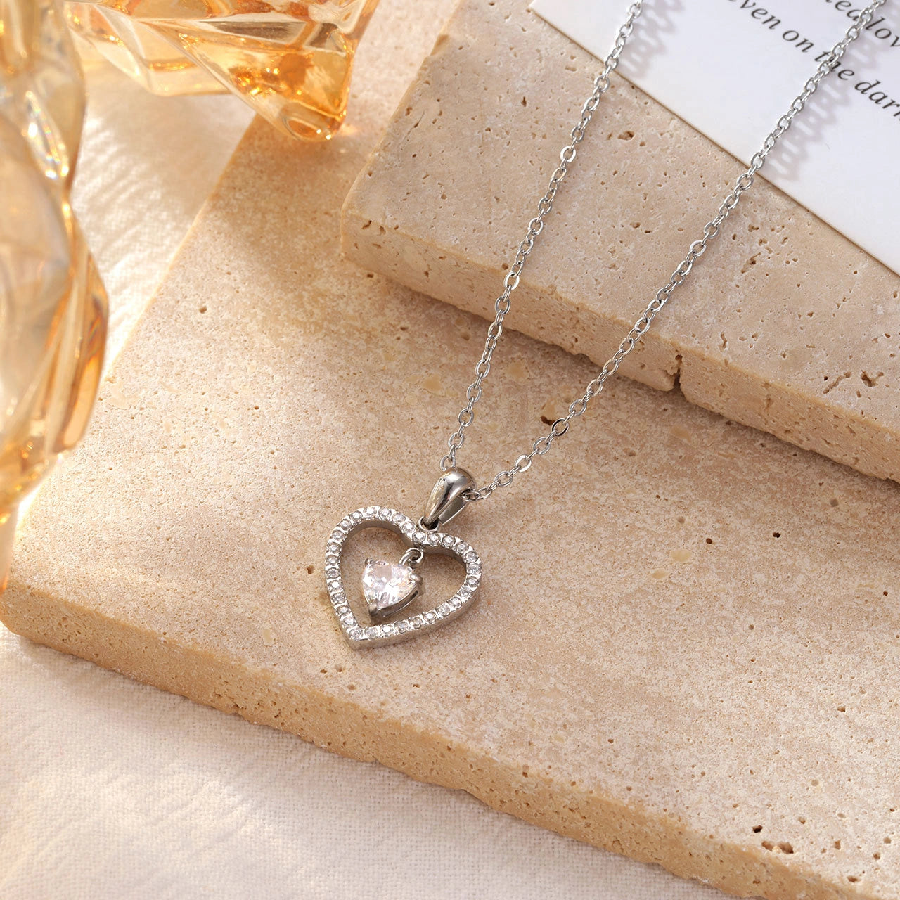 Lantisor - Double Heart Silver