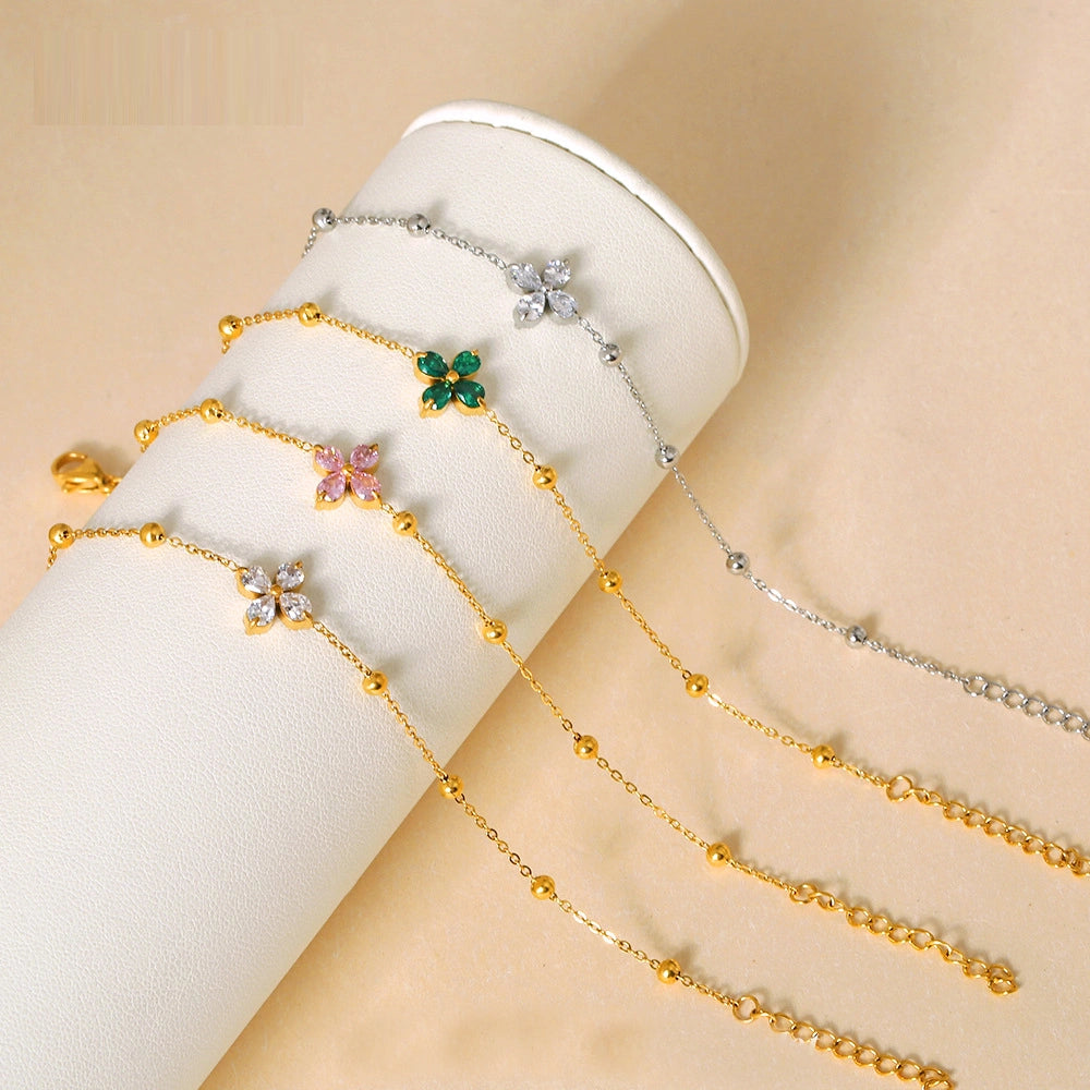 Bratara - Floare roz