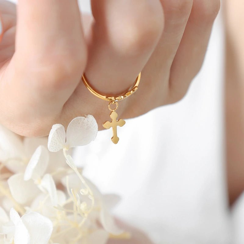 Inel - Cross Charm - RAFINI