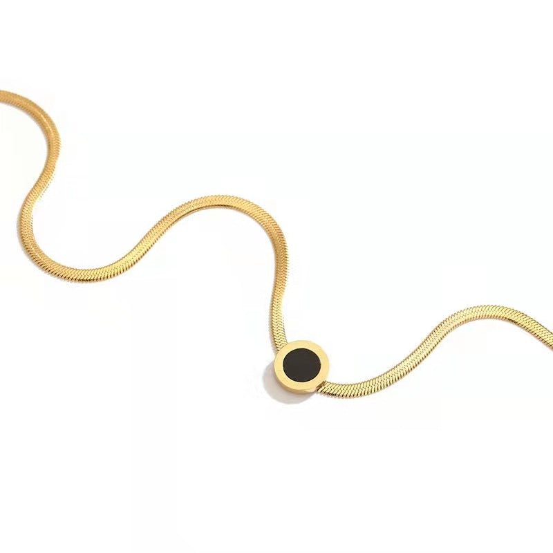 Lantisor Snake cu Cifre Romane - RAFINI