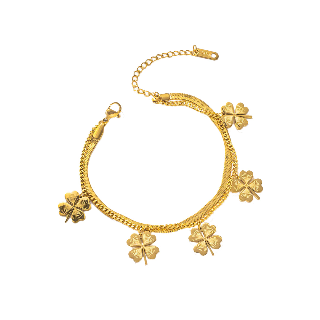 Bratara Clover - Gold - RAFINI