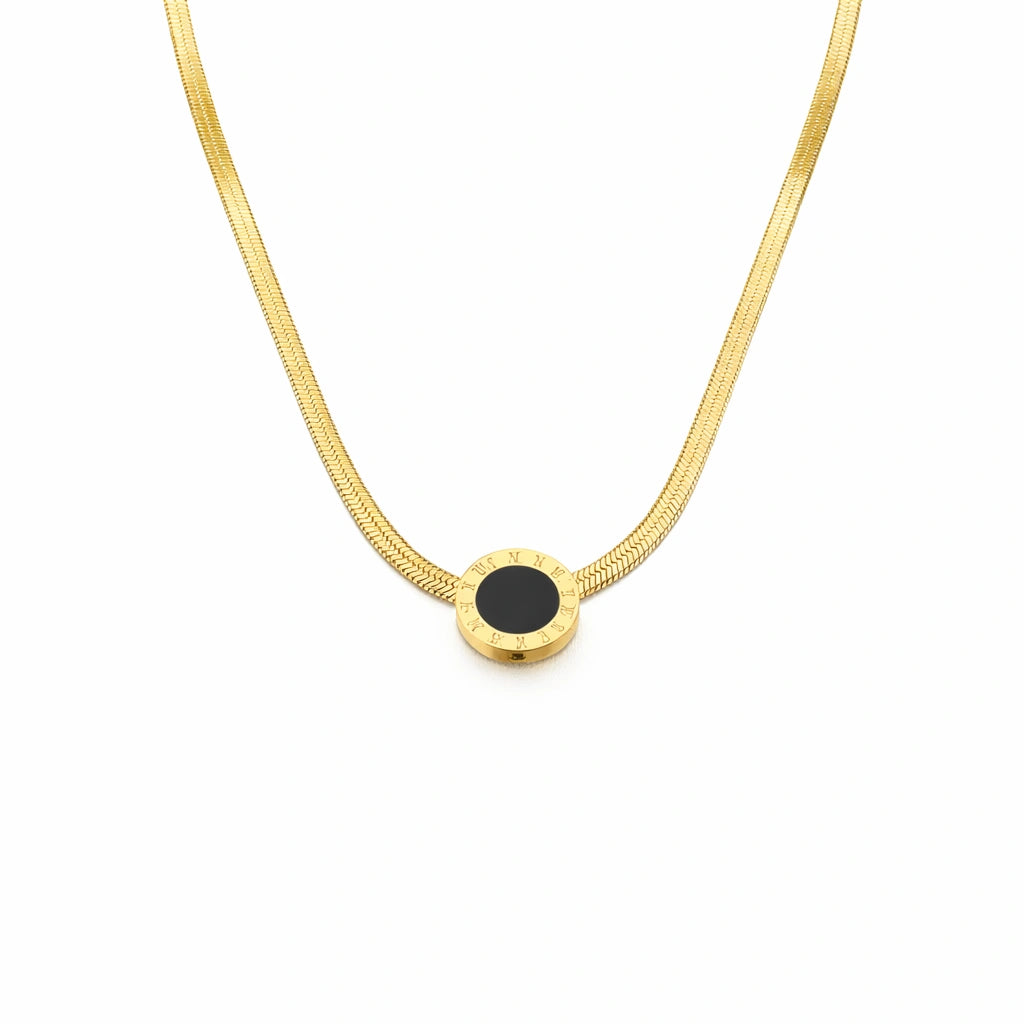 Lantisor Snake cu Cifre Romane