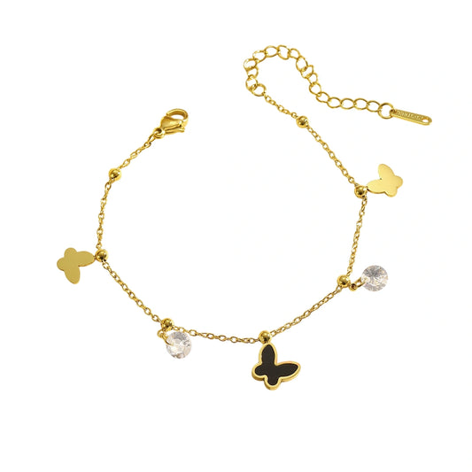 Bratara - Black Butterfly