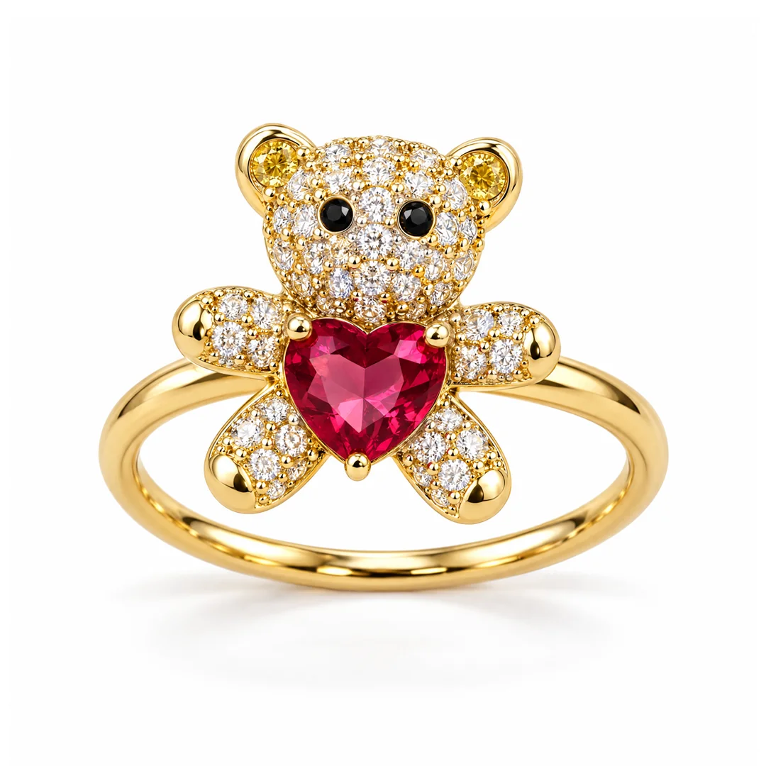 Inel - Teddy Love Red