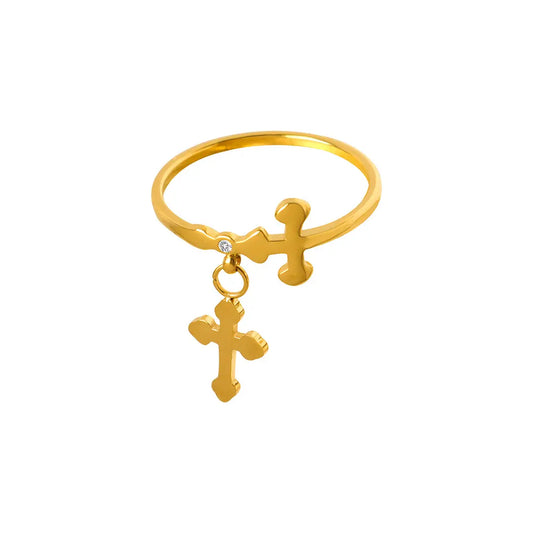 Inel - Cross Charm - RAFINI