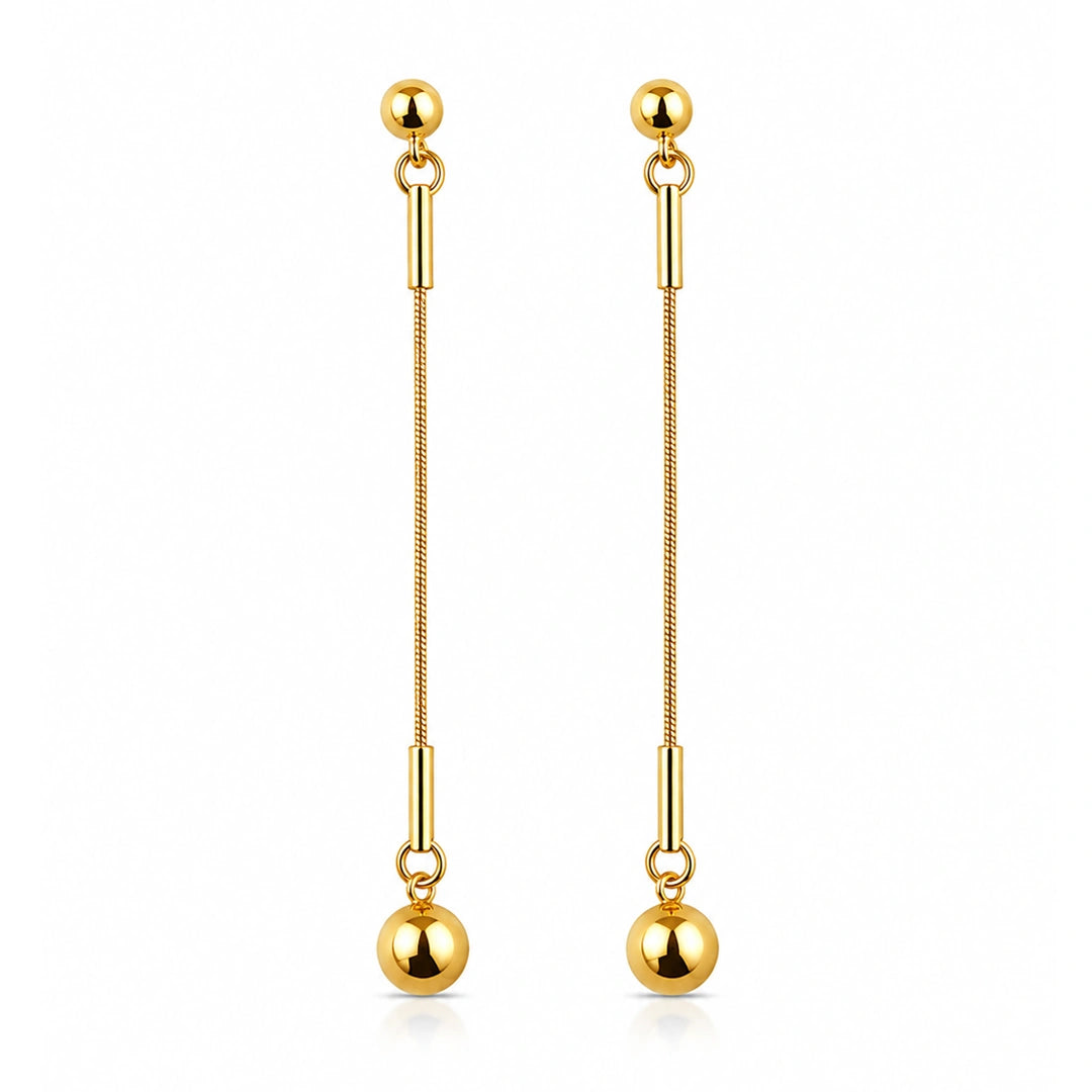 Cercei Lungi - Gold Sphere