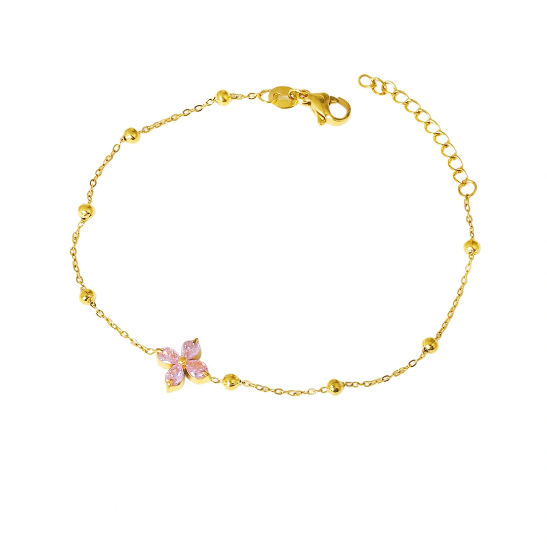 Bratara - Floare roz