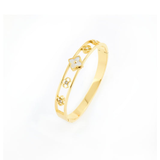 Bratara Love Flowers - Alb - RAFINI