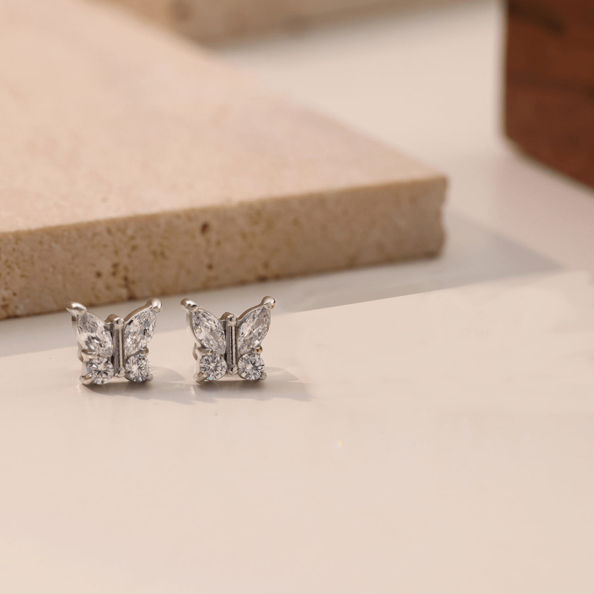 Cercei Butterfly - Silver - RAFINI