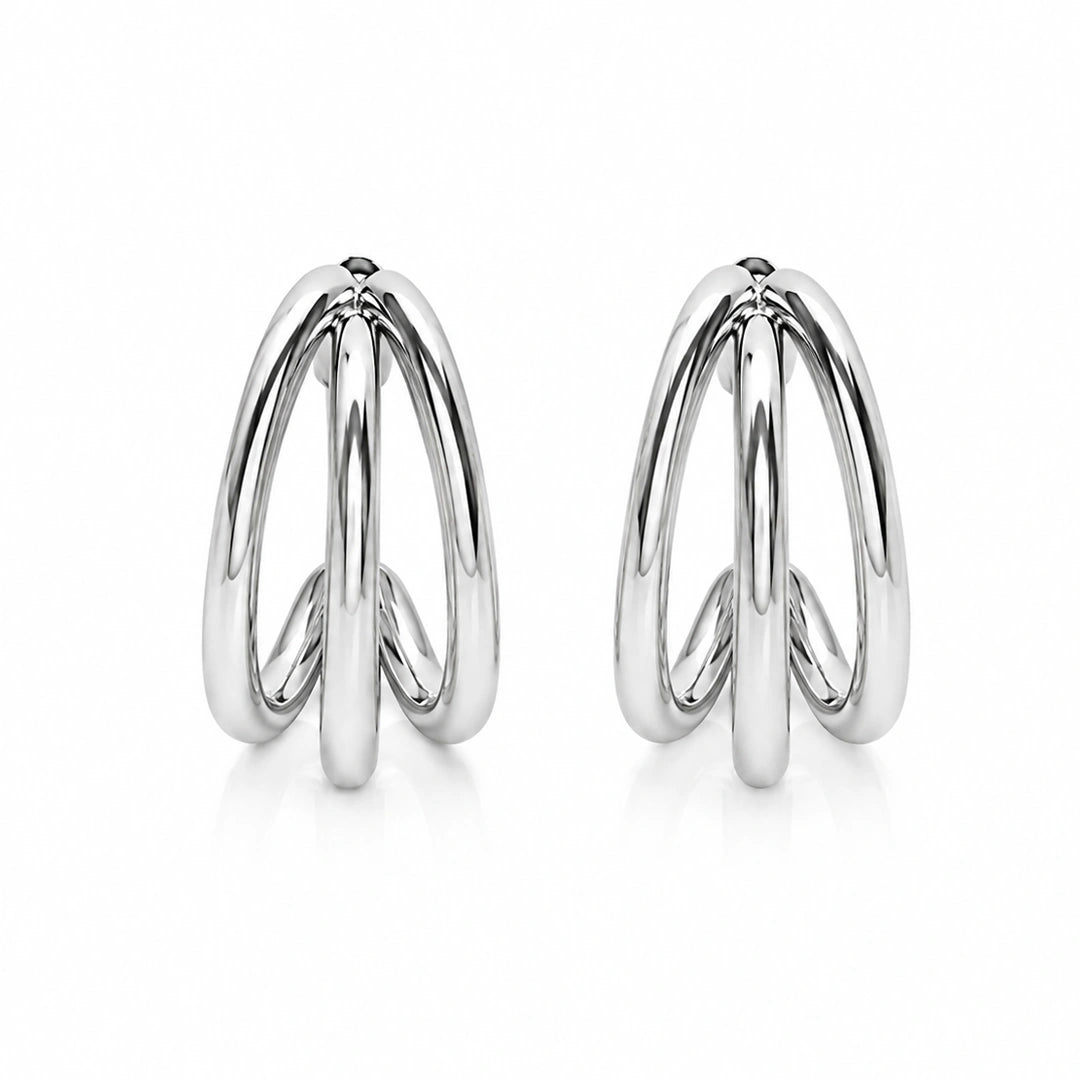 Cercei - Triple Loop Silver