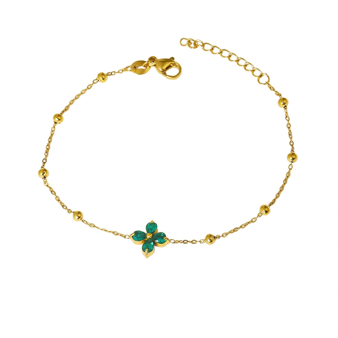 Bratara - Floare Verde