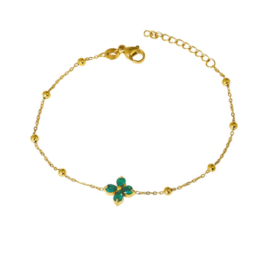 Bratara - Floare Verde