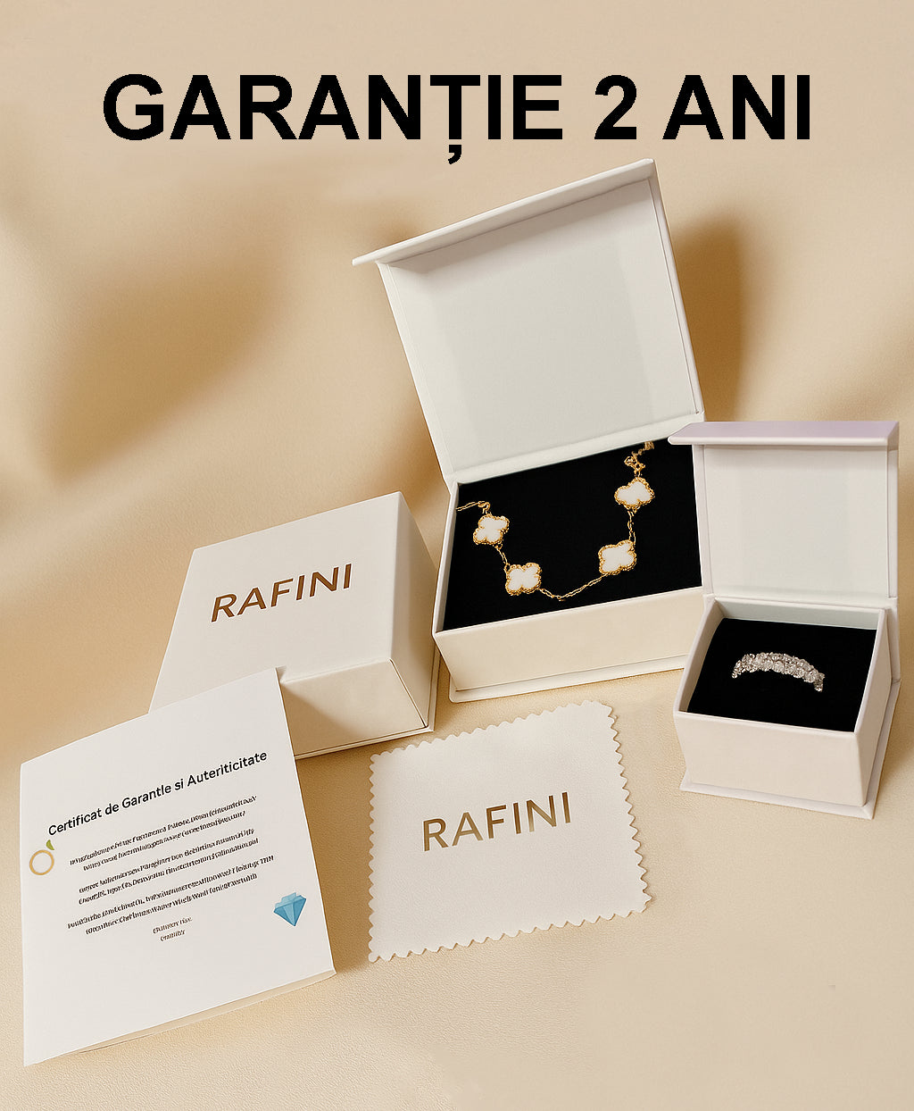 Set Bratara + Colier Auriu Flower