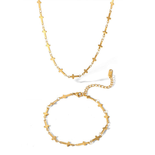 Set Gold cu Cruciulite - RAFINI