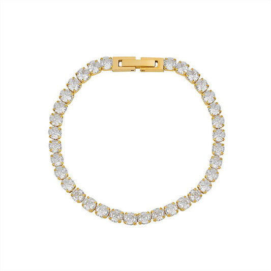 Bratara Tennis Gold, 4mm - RAFINI