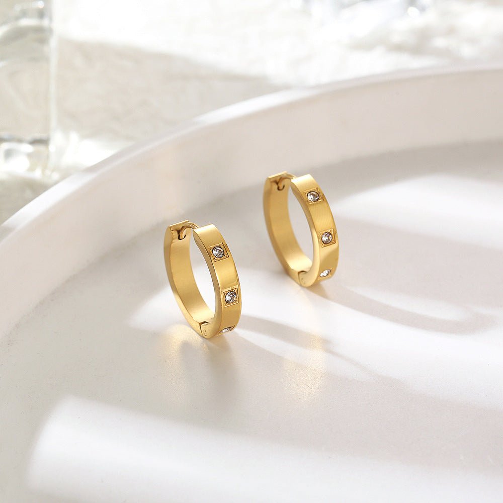 Cercei Gold cu Pietre - RAFINI